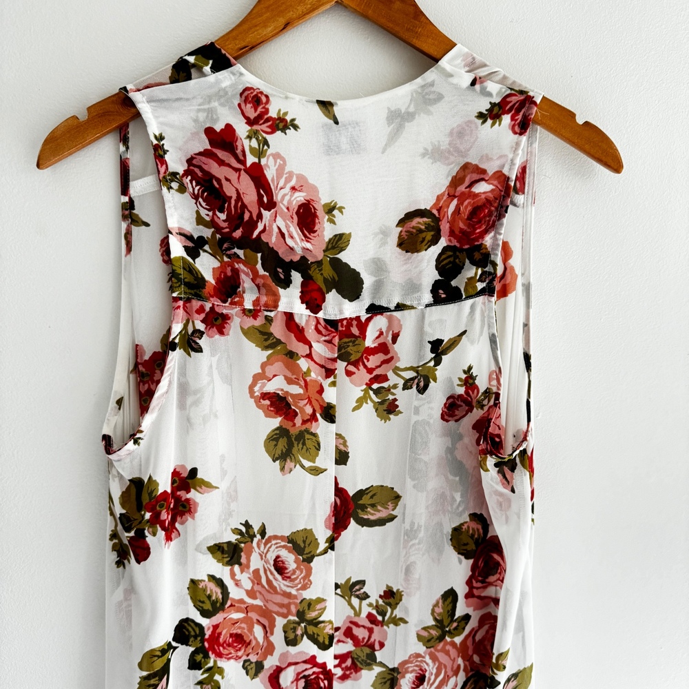 Show Me Your Mumu Clemmie Cape Kimono Duster Boho Floral Festival Size Small - Picture 7 of 7